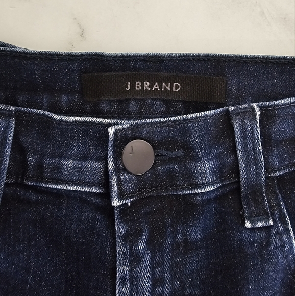 J Brand Alana High Rise Crop Skinny Dark Blue Jeans 26 Preowned - Picture 8 of 10